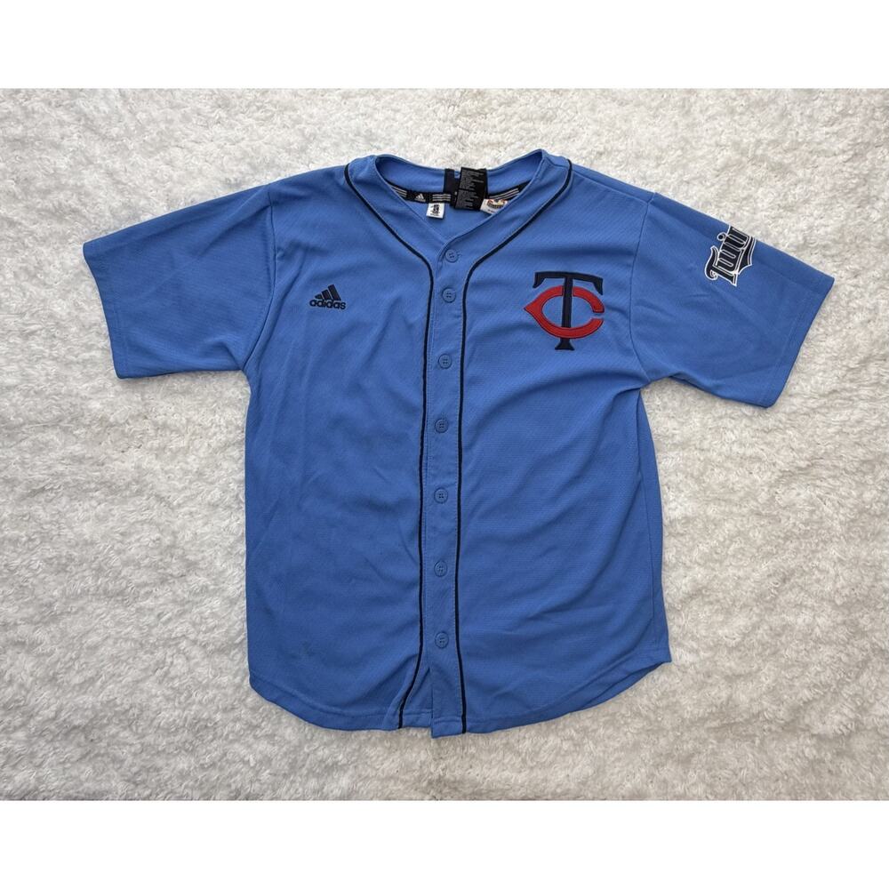 Minnesota Twins‎ Vintage Cooperstown Collection Morneau Jersey Youth L Blue